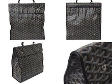 Load image into Gallery viewer, 極美品 GOYARD ゴヤール サンレジェ バックパック リュック STLEGEMMLTY01CG01P ブラック シルバー金具 中古 4b001390