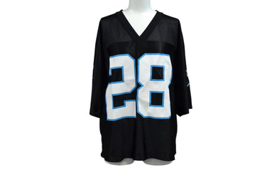 REEBOK NFL パンサーズ スチュワート リーボック フットボール アメフト ゲームシャツ ブラック サイズ M 美品 中古 4b001396 