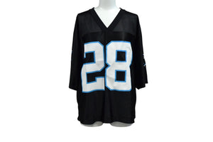 REEBOK NFL パンサーズ スチュワート リーボック フットボール アメフト ゲームシャツ ブラック サイズ M 美品 中古 4b001396 