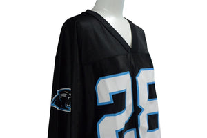 REEBOK NFL パンサーズ スチュワート リーボック フットボール アメフト ゲームシャツ ブラック サイズ M 美品 中古 4b001396 