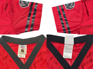 REEBOK NFL Falcons Vick リーボック フットボール アメフト ゲームシャツ レッド サイズ XL 中古 4b001398