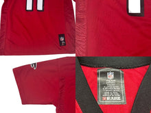 Load image into Gallery viewer, REEBOK NFL Falcons Jones リーボック フットボール アメフト ゲームシャツ レッド 品質タグなし サイズ XL 美品 中古 4b001400