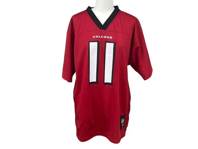REEBOK NFL Falcons Jones リーボック フットボール アメフト ゲームシャツ レッド 品質タグなし サイズ XL 美品 中古 4b001400