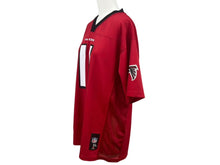 Load image into Gallery viewer, REEBOK NFL Falcons Jones リーボック フットボール アメフト ゲームシャツ レッド 品質タグなし サイズ XL 美品 中古 4b001400