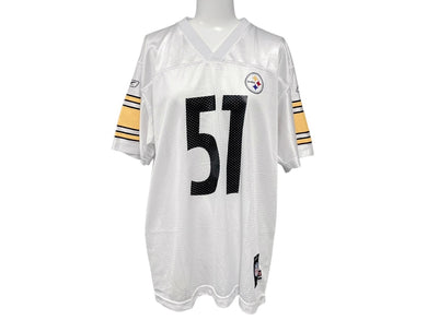 REEBOK NFL スティーラーズ ファリアー リーボック フットボール アメフト ゲームシャツ ホワイト サイズ XL 中古 美品 4b001401 