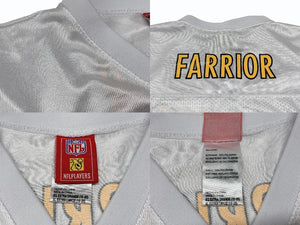 REEBOK NFL スティーラーズ ファリアー リーボック フットボール アメフト ゲームシャツ ホワイト サイズ XL 中古 美品 4b001401 