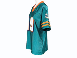 REEBOK NFL Dophins Marshall リーボック フットボール アメフト ゲームシャツ グリーン サイズ XL 美品中古 4b001404