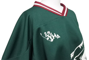 BYHA ゲーム シャツ vintage ヴィンテージ スポーツ ホッケー ポリエステル グリーン マルチカラー サイズXL 美品 中古 4b001411