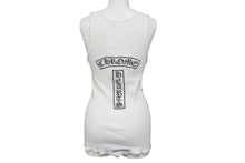 Load image into Gallery viewer, CHROME HEARTS クロムハーツ ホースシュー ロゴ プリント タンクトップ ホワイト コットン フローラルクロス サイズM 良品 中古 4b001419