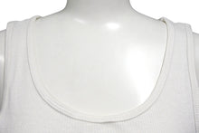 Load image into Gallery viewer, CHROME HEARTS クロムハーツ ホースシュー ロゴ プリント タンクトップ ホワイト コットン フローラルクロス サイズM 良品 中古 4b001419