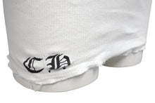 Load image into Gallery viewer, CHROME HEARTS クロムハーツ ホースシュー ロゴ プリント タンクトップ ホワイト コットン フローラルクロス サイズM 良品 中古 4b001419
