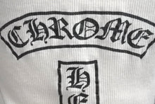 Load image into Gallery viewer, CHROME HEARTS クロムハーツ ホースシュー ロゴ プリント タンクトップ ホワイト コットン フローラルクロス サイズM 良品 中古 4b001419