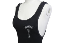 Load image into Gallery viewer, CHROME HEARTS クロムハーツ FUCK YOU クロス バック プリント タンクトップ ブラック コットン サイズL 美品 中古 4b001420