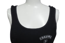 Load image into Gallery viewer, CHROME HEARTS クロムハーツ FUCK YOU クロス バック プリント タンクトップ ブラック コットン サイズL 美品 中古 4b001420