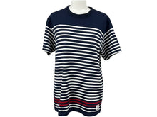 Load image into Gallery viewer, GOOD ENOUGH グッドイナフ ボーダー半袖 Tシャツ GE-136006 ネイビー サイズM 日本製 コットン 美品 中古 4b001424