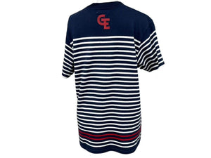 GOOD ENOUGH グッドイナフ ボーダー半袖 Tシャツ GE-136006 ネイビー サイズM 日本製 コットン 美品 中古 4b001424