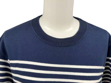 Load image into Gallery viewer, GOOD ENOUGH グッドイナフ ボーダー半袖 Tシャツ GE-136006 ネイビー サイズM 日本製 コットン 美品 中古 4b001424