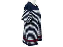 Load image into Gallery viewer, GOOD ENOUGH グッドイナフ ボーダー半袖 Tシャツ GE-136006 ネイビー サイズM 日本製 コットン 美品 中古 4b001424
