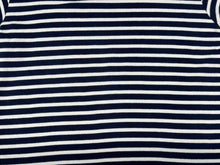 Load image into Gallery viewer, GOOD ENOUGH グッドイナフ ボーダー半袖 Tシャツ GE-136006 ネイビー サイズM 日本製 コットン 美品 中古 4b001424