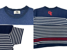 Load image into Gallery viewer, GOOD ENOUGH グッドイナフ ボーダー半袖 Tシャツ GE-136006 ネイビー サイズM 日本製 コットン 美品 中古 4b001424