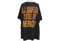 Load image into Gallery viewer, O.J. SIMPSON オレンタール ジェームス シンプソン 半袖Tシャツ コットン ブラック ブラウン ホワイト 美品 中古 4b001432
