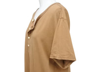 Load image into Gallery viewer, VISVIM ビズビム DOUBLE SCOOP HENLEY ヘンリーネック 半袖Tシャツ 0112105010007 ブラウン サイズ3 美品 中古 4b001441