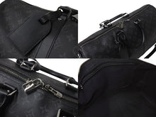 Load image into Gallery viewer, 極美品 LOUIS VUITTON ルイヴィトン エクリプス キーポル バンドリエール45 ボストンバッグ M40569 シルバー金具 ブラック 中古 4b001448