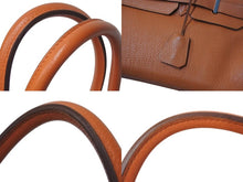 Load image into Gallery viewer, ゴルチェ期 HERMES エルメス ショルダーバーキン オレンジ トリヨンクレマンス ◻︎O刻 シルバー金具 美品 中古 4b001459