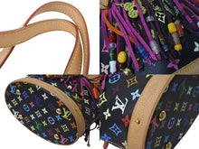 Load image into Gallery viewer, 極美品 LOUIS VUITTON ルイヴィトン フラーンジュ バケット ハンドバッグ M40109 モノグラム マルチカラー ポーチ付き 中古 4b001461