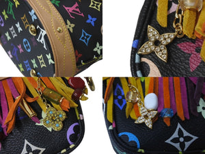 極美品 LOUIS VUITTON ルイヴィトン フラーンジュ バケット ハンドバッグ M40109 モノグラム マルチカラー ポーチ付き 中古 4b001461