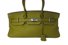 Load image into Gallery viewer, 極美品 ゴルチェ期 HERMES エルメス ショルダーバーキン トリヨンクレマンス アニスグリーン □H刻印 ショルダーバッグ 中古 4b001462
