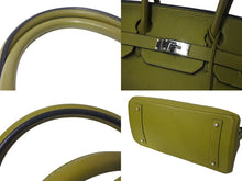 Load image into Gallery viewer, 極美品 ゴルチェ期 HERMES エルメス ショルダーバーキン トリヨンクレマンス アニスグリーン □H刻印 ショルダーバッグ 中古 4b001462