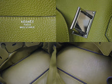 Load image into Gallery viewer, 極美品 ゴルチェ期 HERMES エルメス ショルダーバーキン トリヨンクレマンス アニスグリーン □H刻印 ショルダーバッグ 中古 4b001462