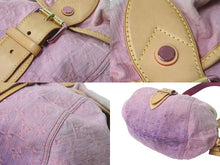 Load image into Gallery viewer, LOUIS VUITTON ルイヴィトン ショルダーバッグ モノグラムデニムサンシャイン M93183 ピンク ホワイト ゴールド金具 美品 中古 4b001463