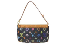 Load image into Gallery viewer, 極美品 LOUIS VUITTON ルイヴィトン ポシェットアクセソワール アクセサリーポーチ M92648 モノグラム マルチカラー ブラック 中古 4b001464
