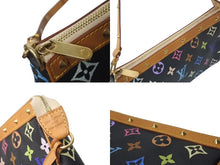 Load image into Gallery viewer, 極美品 LOUIS VUITTON ルイヴィトン ポシェットアクセソワール アクセサリーポーチ M92648 モノグラム マルチカラー ブラック 中古 4b001464