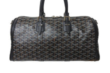 Load image into Gallery viewer, GOYARD ゴヤール クロワジュール35 ハンドバッグ BAE0201405 PVC レザー ブラック シルバー金具 美品 中古 4b001465