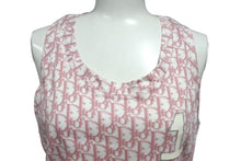 Load image into Gallery viewer, Christian Dior クリスチャンディオール タンクトップ 4P16155010 サイズ42 トロッター ガリアーノ期 ピンク ラインストーン 美品 中古 4b001468