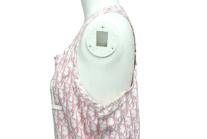 Christian Dior クリスチャンディオール タンクトップ 4P16155010 サイズ42 トロッター ガリアーノ期 ピンク ラインストーン 美品 中古 4b001468
