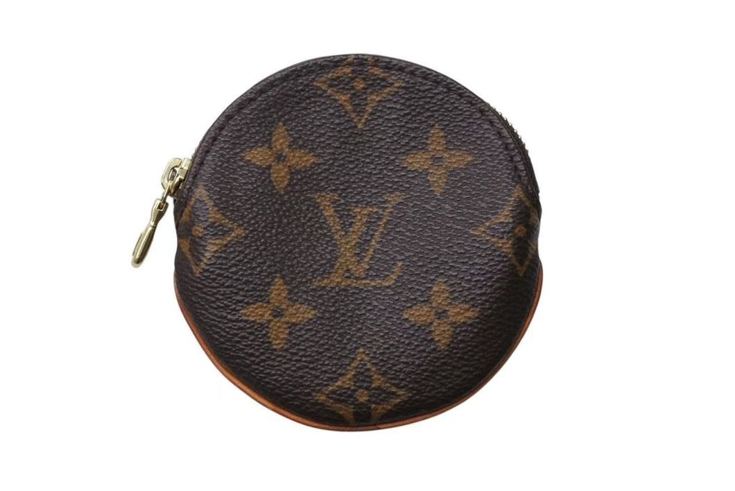 LOUIS VUITTON ルイヴィトン ポルトモネ ロン コインケース 小銭入れ M61926 モノグラム ブラウン 美品 中古 4b001469