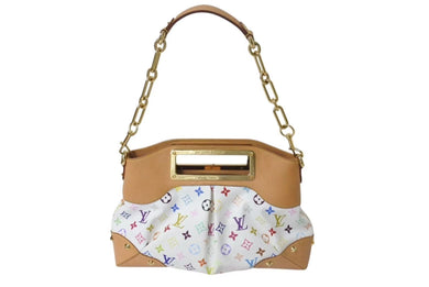 LOUIS VUITTON ルイヴィトン モノグラムマルチカラー ジュディPM 村上隆 ハンドバッグ M40257 ホワイト 美品 中古 4b001478