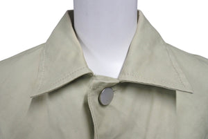 BOTTEGA VENETA ボッテガヴェネタ 22SS ポケット付きオーバーサイズ半袖シャツ 695362 V1V60 カーキ サイズ46 美品 中古 4b001484