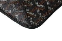 Load image into Gallery viewer, GOYARD ゴヤール セナPM クラッチバッグ SENAT2PMLTY01CL01P ブラック PVC レザー シルバー金具 美品 中古 4b001486