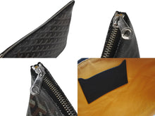 Load image into Gallery viewer, GOYARD ゴヤール セナPM クラッチバッグ SENAT2PMLTY01CL01P ブラック PVC レザー シルバー金具 美品 中古 4b001486