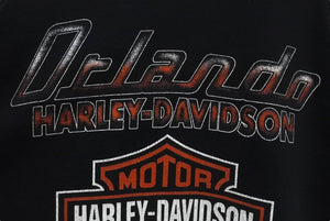 HARLEY DAVIDSON ハーレーダビッドソン ロゴ プリント Tシャツ ブラック サイズXXL ブラック 中古 美品 4b001491