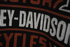 HARLEY DAVIDSON ハーレーダビッドソン ロゴ プリント Tシャツ ブラック サイズXXL ブラック 中古 美品 4b001491