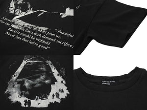 新品未使用 ENFANTS RICHES DEPRIMES アンファン リッシュ デプリメ 半袖Tシャツ コットン ブラック サイズL 中古 4b001493