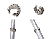 画像をギャラリービューアに読み込む, CHROME HEARTS クロムハーツ ダブルフローラルクロスリング 指輪 サイズ14号 重量約15.4g シルバー925 美品 中古 4b001506 