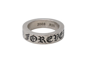 CHROME HEARTS クロムハーツ スペーサーフォーエバーリング 6mm 指輪 10.4g シルバー925 サイズ14号 美品 中古 4b001509 