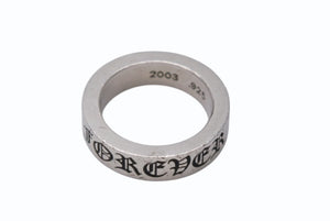 CHROME HEARTS クロムハーツ スペーサーフォーエバーリング 6mm 指輪 10.4g シルバー925 サイズ14号 美品 中古 4b001509 